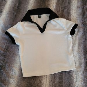 Contrast collar shirt size xs